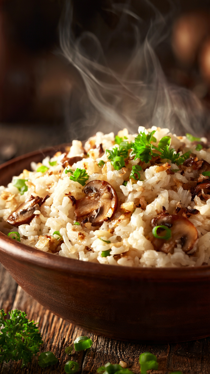 Garlic Mushroom Rice