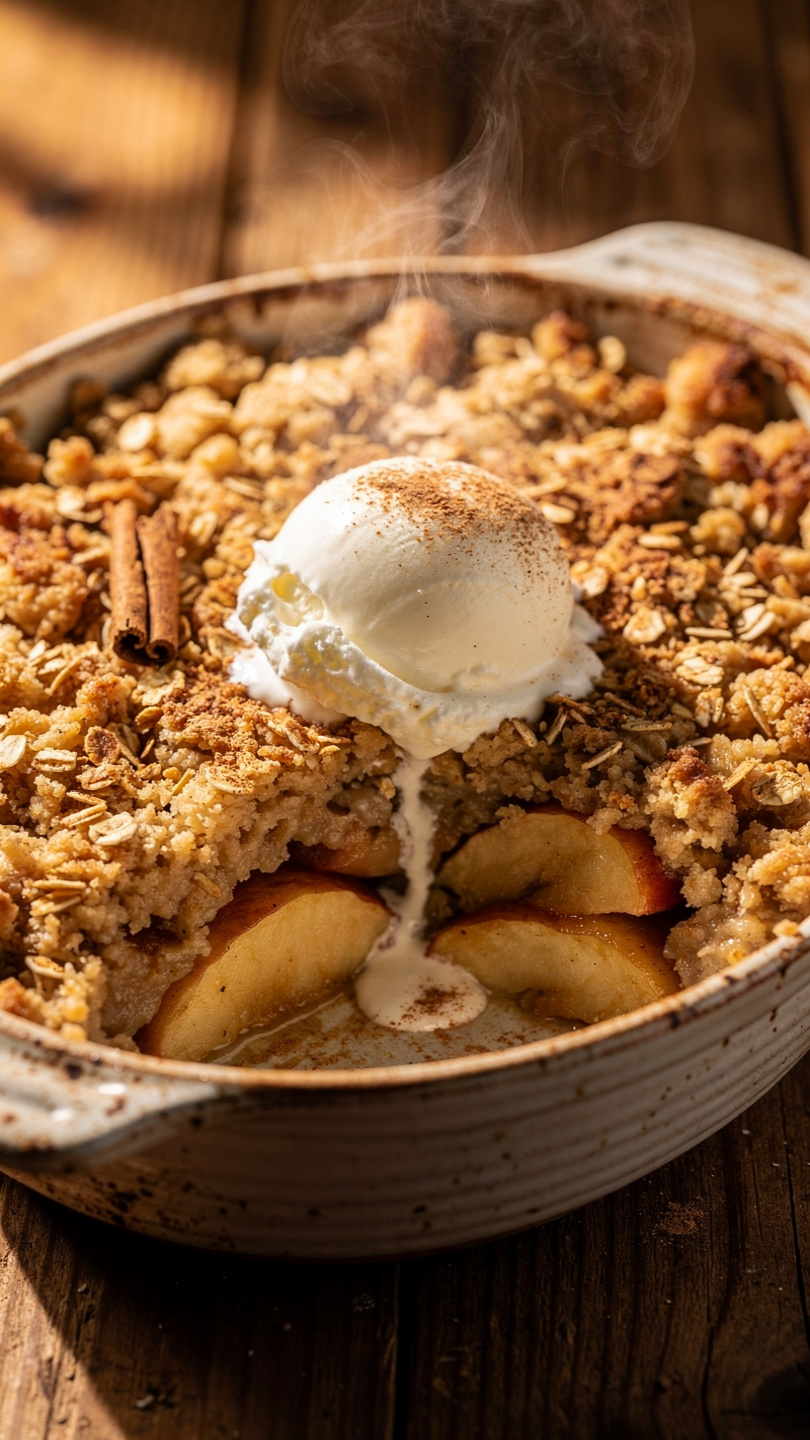 Apple Oatmeal Crumble