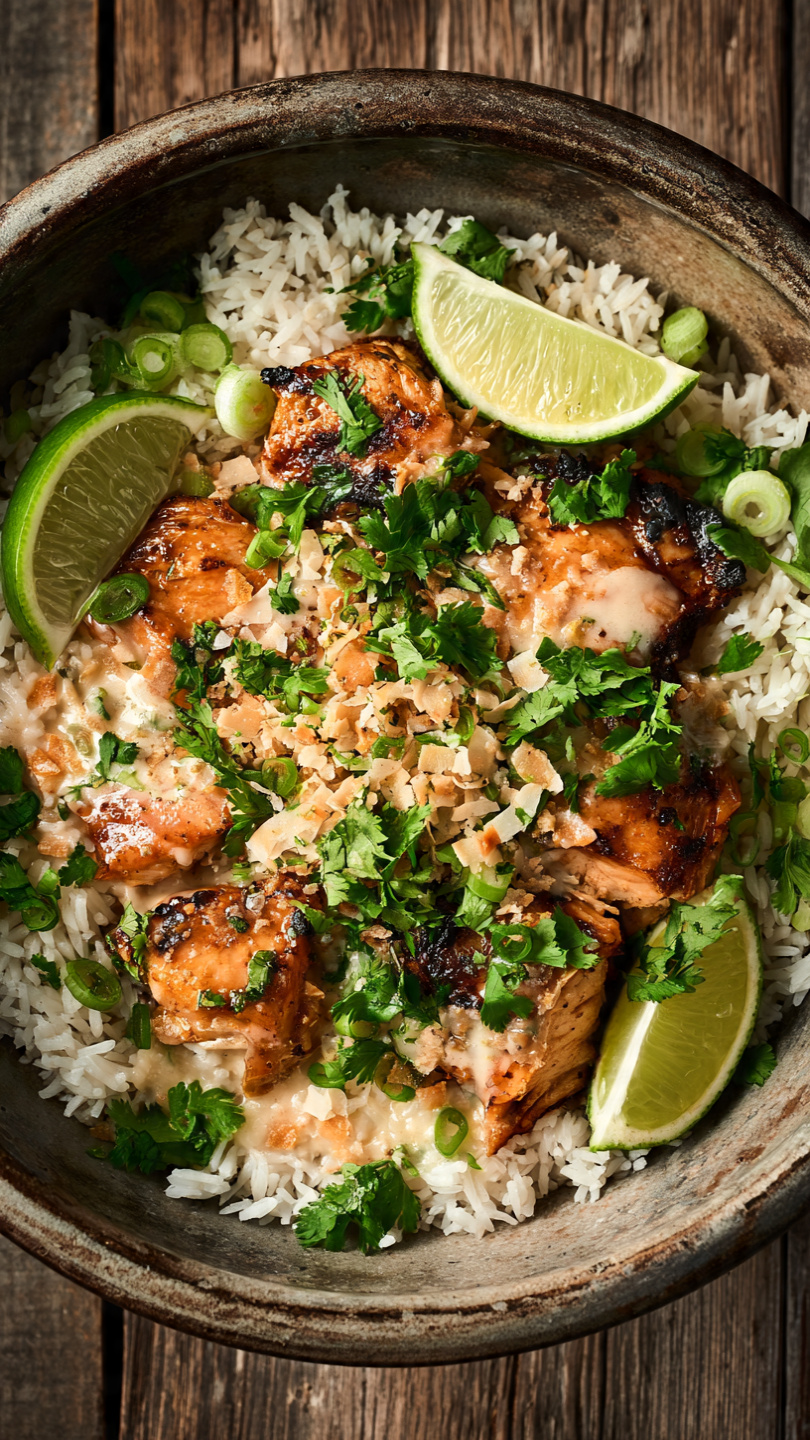 Coconut Chicken Rice Bowl